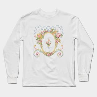 rosy wreath with ribbons Long Sleeve T-Shirt